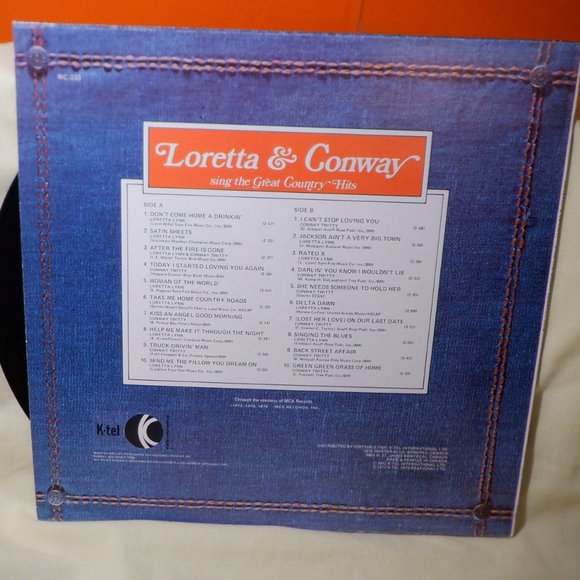 ~~~ LORETTA & CONWAY ~~~ Sing the Great Country Hits - Picture 2 of 2